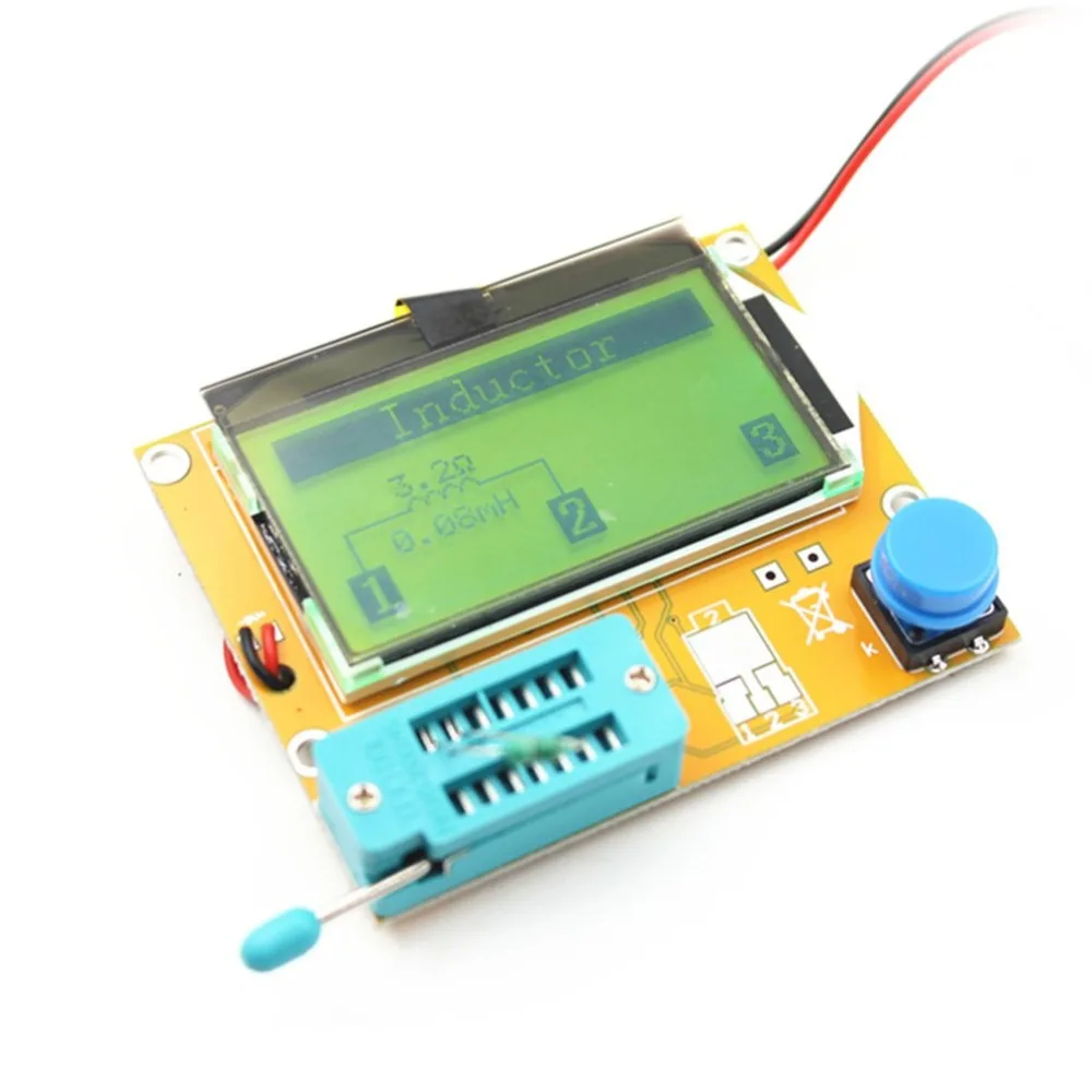 LCR-T4 LCD Digital de Transistor Tester Medidor de luz de fondo Diodo Triodo Capacitancia Medidor de ESR Para MOSFET/JFET/PNP/NPN L/C/R 1 1