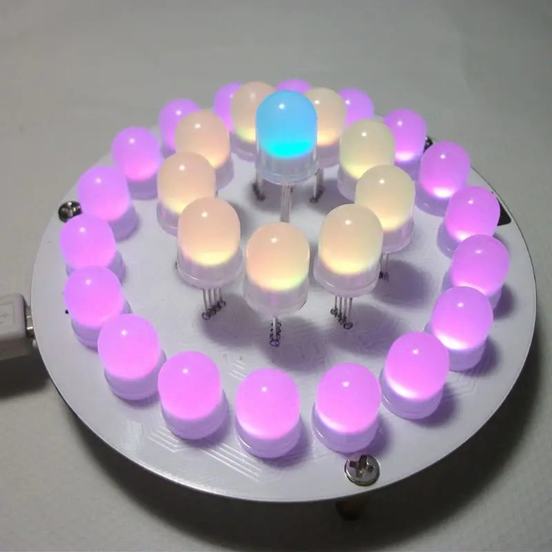Kit de BRICOLAJE de Control Táctil LED RGB Aurora de la Torre de Luz Cubo 51 SCM Electrónica Diy Kits de 1