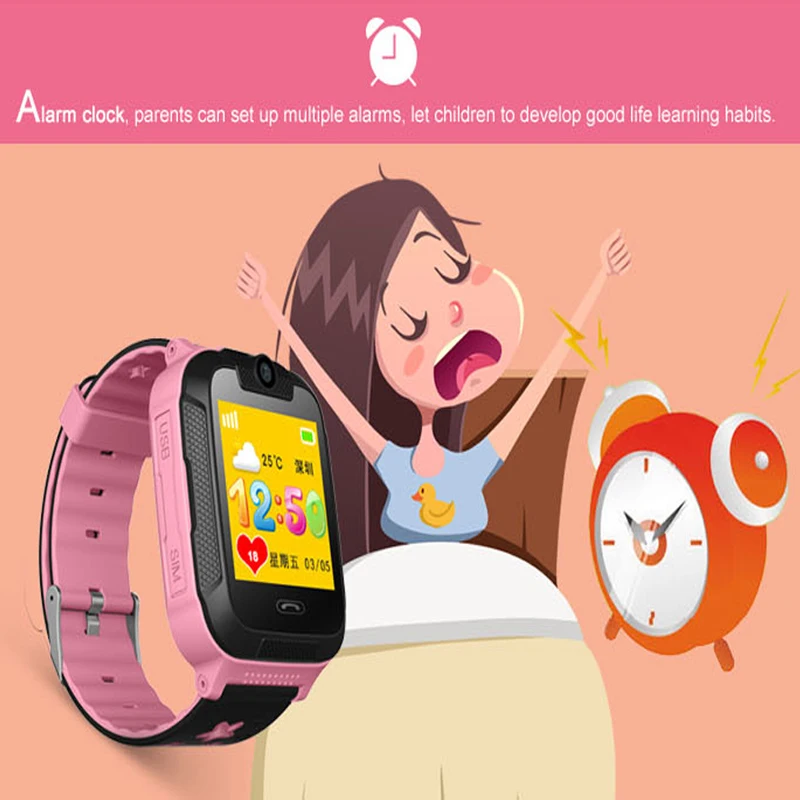 TD07S 3G GPS Tracker Inteligente Reloj de los Niños Niños Bebé GPS WiFi con el Tracker SOS Smartwatch para IOS, Android Smart Watch niños 1