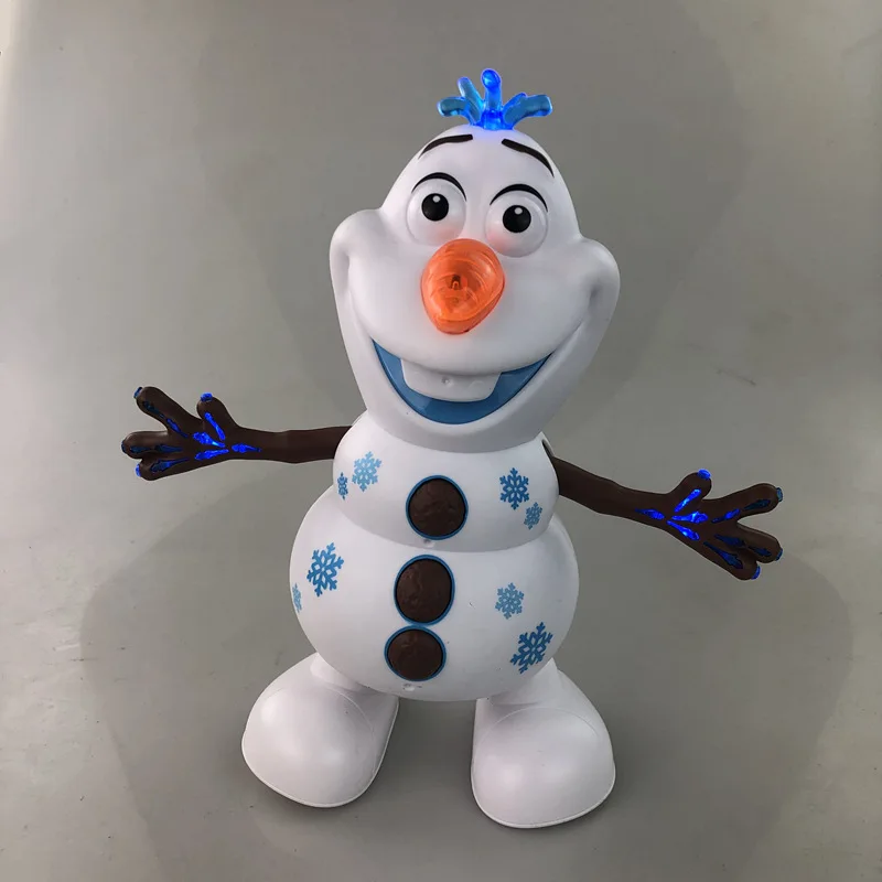2020 Nuevo de Disney Frozen 2 elsa Baile Olaf Música Juguetes Kawaii Luz Eléctrica de dibujos animados muñeco de Nieve Muñeco de Navidad los niños Regalo de Cumpleaños 1