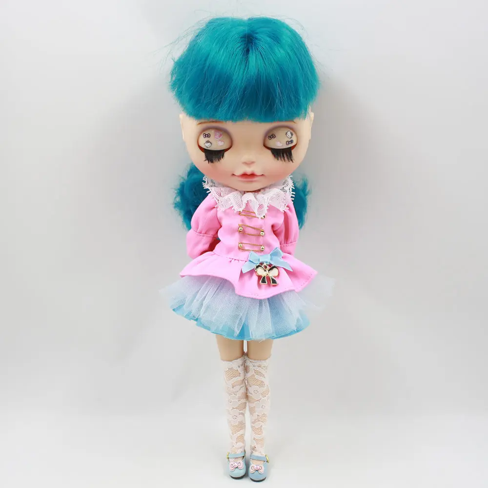 Trajes para Blyth muñeca Rosa y Azul de la Vendimia del Traje traje de 1/6 de la Articulación del cuerpo de la Muñeca de HIELO BJD NEO 1