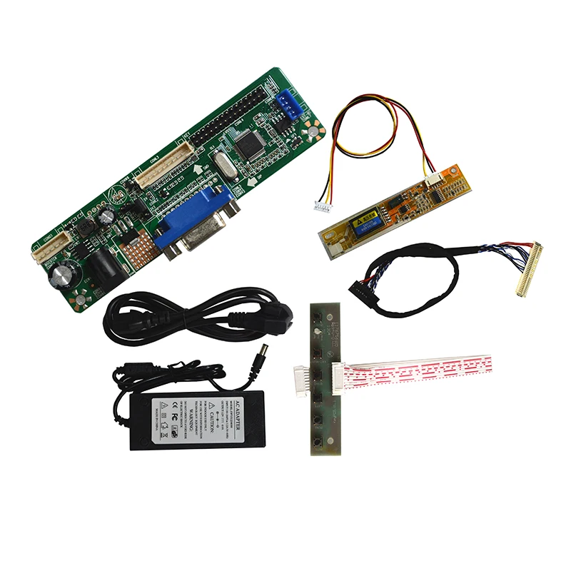 Envío gratuito V. M70A VGA, LVDS Convertidor de Controlador de LCD Kit de Placa De 15.6 pulgadas LTN156AT01 1366X768 LED Panel de Video 1