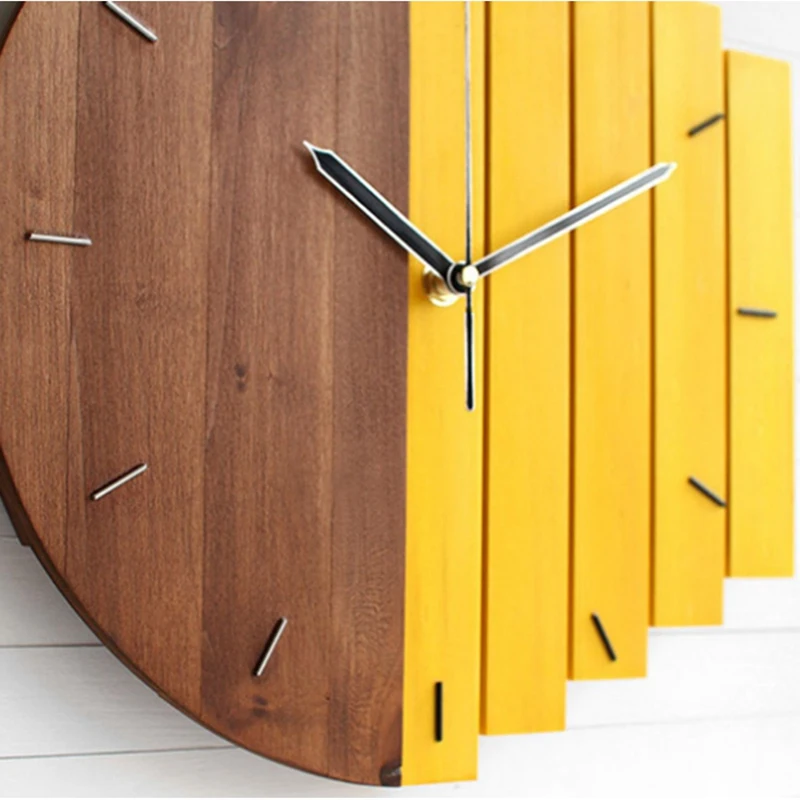 De Madera Reloj De Pared De Diseño Moderno Vintage Rústico Shabby Reloj Silencioso El Arte De Reloj De La Decoración Del Hogar B 1