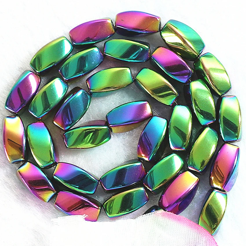 Especial multicolores de hematita de piedra 5*7 mm 6*12 mm de giro de la forma de perlas sueltas perlas de Joyería B184 1