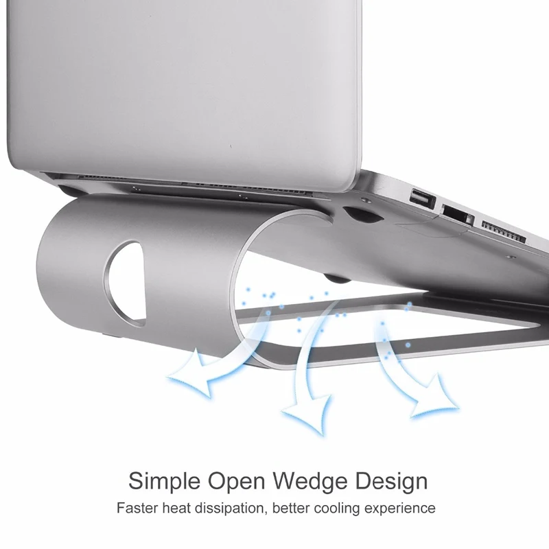 De aluminio del Soporte del ordenador Portátil Para Macbook Air Pro Retina 11 12 13 15 Pulgadas Portátil del ordenador Portátil de Refrigeración de soporte De HP Superficie de Xiaomi 1
