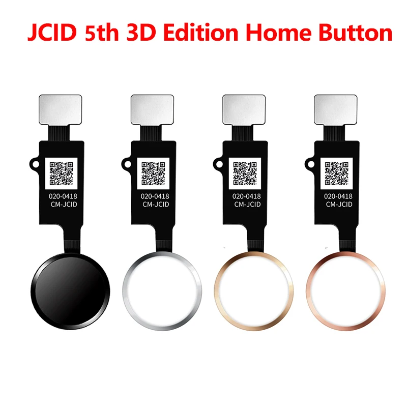 JC Botón de Inicio JCID 5ª Generación 3D Universal de huellas Dactilares Touch Flex Cable Para iPhone 7 7plus 8 8plus Botón de Regreso 1