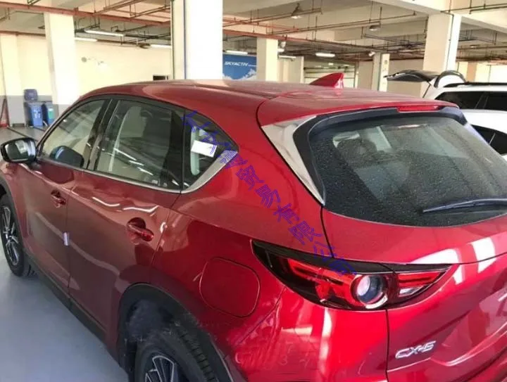 Para Mazda CX-8 CX8 2018 2019 ABS Cromo Lado de la Puerta Trasera de la Ventana de Vista Spoiler en la Tapa de Recorte de Adornar Bisel 1