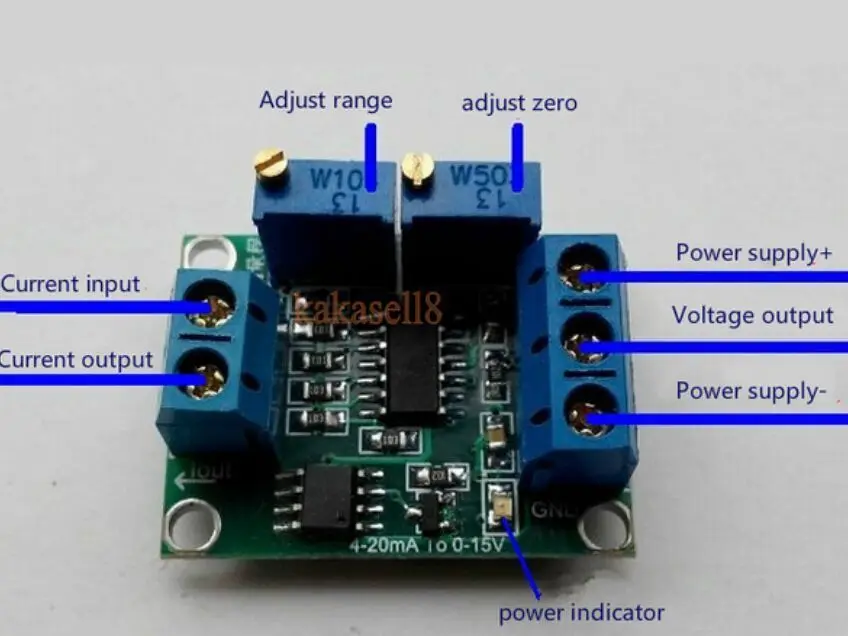 5pcs Corriente a Voltaje 4-20mA 0-10V 0-5V Aislamiento Transmisor del Convertidor de la Señal 1