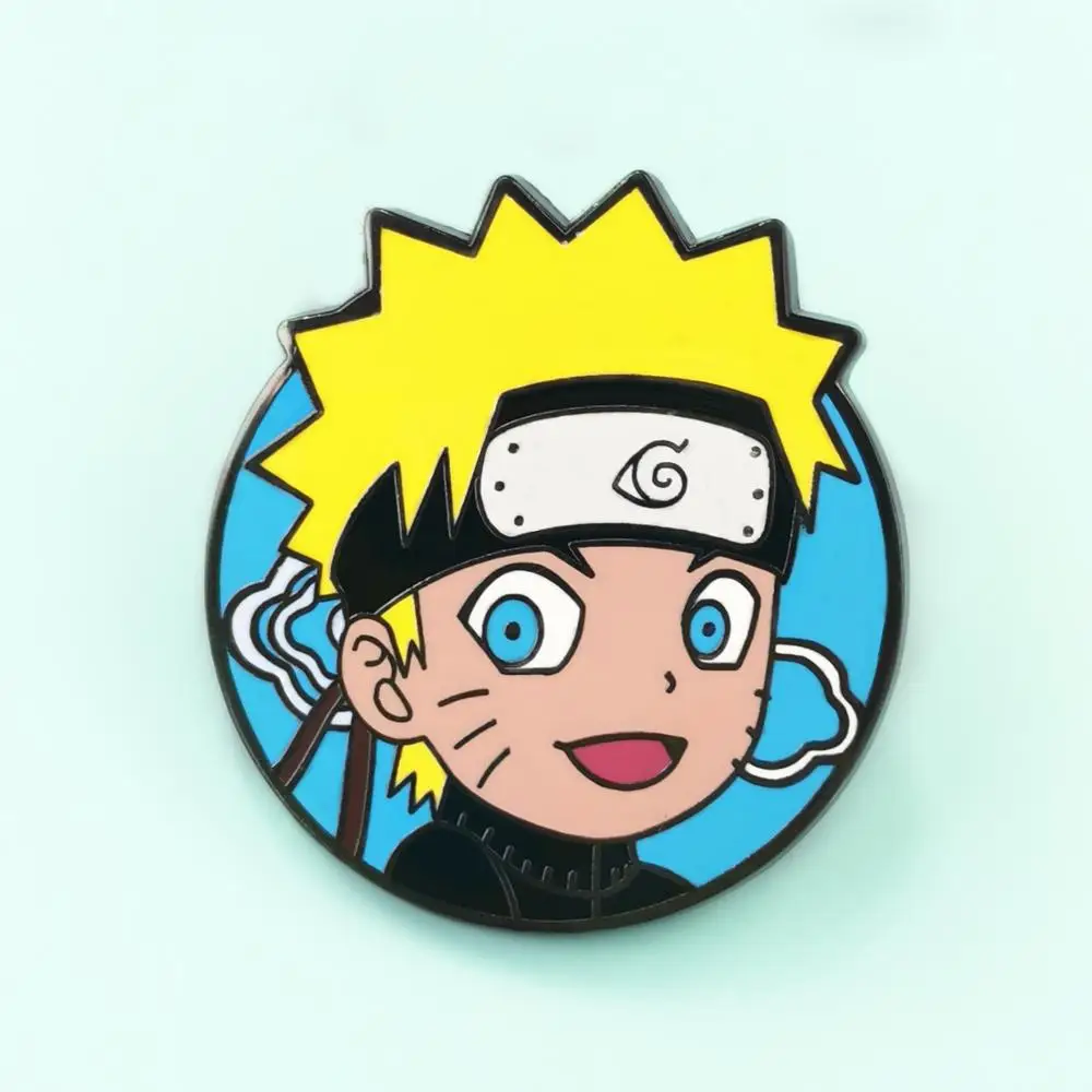 Narutos Uzumaki Naruto Esmalte Duro Pin Clásico Manga Anime Fan De La Colección Insignia De La Moda Mochila Pernos De La Solapa De La Decoración Regalo Único 1