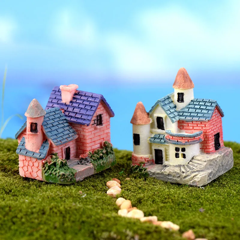 Casa de Cabañas Mini Artesanías en Miniatura de Hadas Jardín de la Casa de la Decoración de Casas Micro Jardinería Decoración DIY Accesorios 1