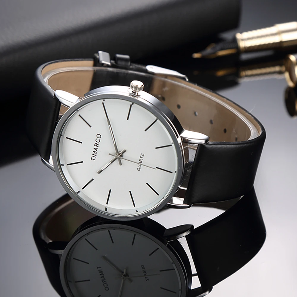 Simple Blanco De Estilo De Cuero De Los Relojes De Las Mujeres Minimalista De La Moda Señoras Reloj Casual, Reloj De Pulsera Mujer Reloj De Cuarzo Reloj Mujer 2020 1