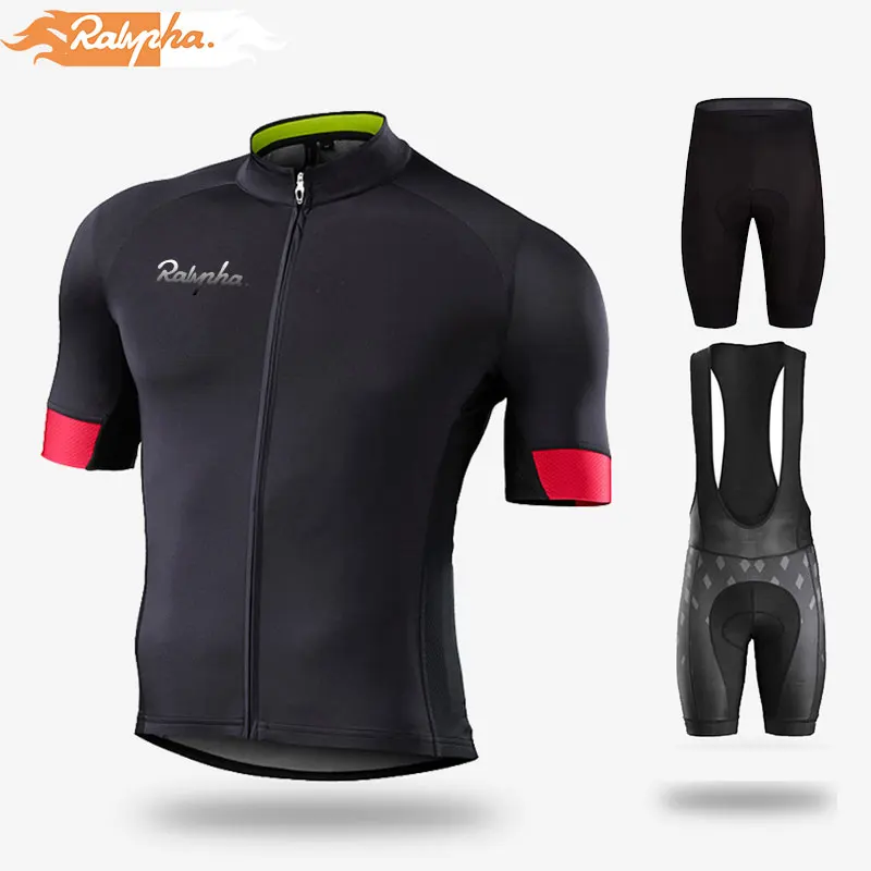 Ralvpha 2020 verano nueva ropa de ciclismo traje de bicicleta de carretera de la ropa de los hombres de pro cortos babero de Mtb de la Bicicleta Camisa de Jersey Maillot Ciclismo kit 1