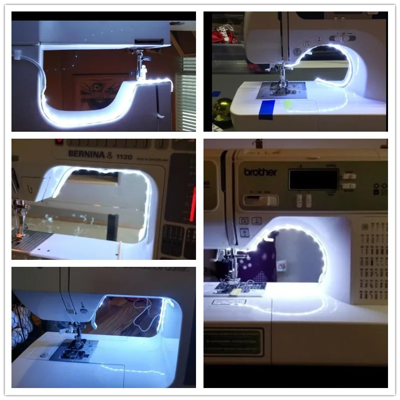 Máquina de coser de Luz LED de Luz de Tira del Kit de 11.8 pulgadas DC5V Flexible USB de Luz de cosido 30cm Industrial de la Máquina de Trabajo de Luces LED 1