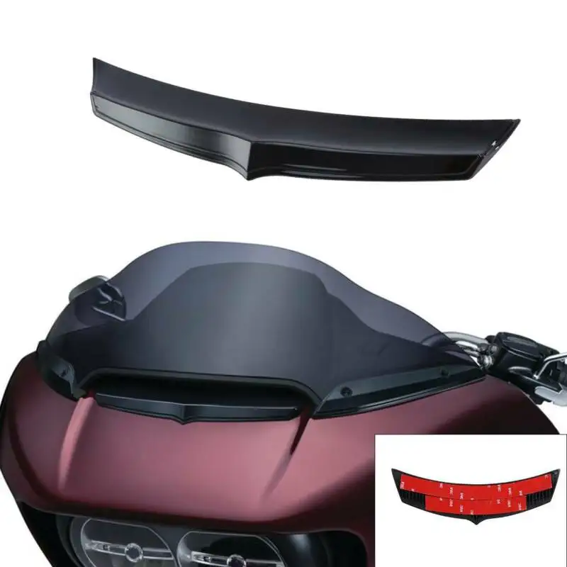 Moto Carenado Delantero del Flujo de Aire de Ventilación Acento decorativo Para Harley Road Glide FLTRU-2020 cromo/negro 1