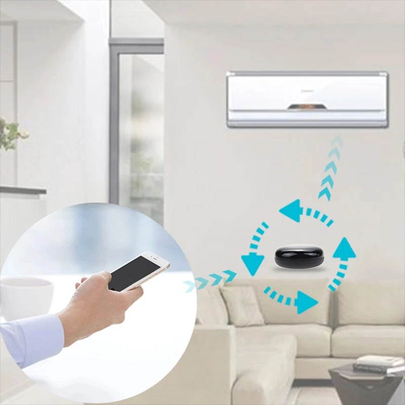 Wireless Smart IR Remote Control WiFi Infrarrojos de Controlador Para TV Ventilador de Aire Acondicionado de Control Remoto Inteligente Trabajo Con Alexa Tuya 1