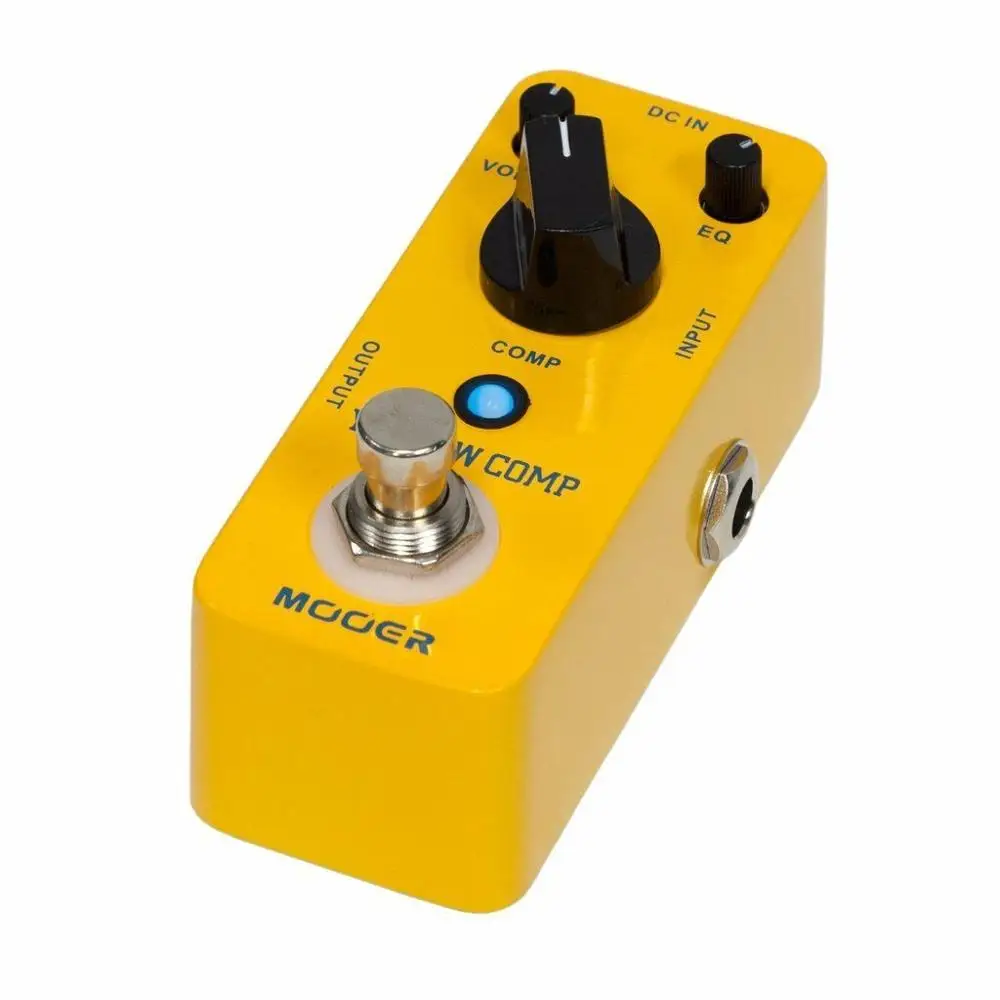 Mooer MCS2 Amarillo Comp Micro Mini Optical Compressor Pedal de Efecto para Guitarra Eléctrica True Bypass 1