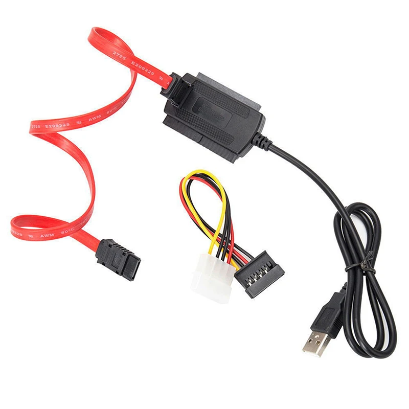 Nueva PATA/SATA/Unidad IDE a USB 2.0 Adaptador Convertidor de Cable de 2.5/3.5 Unidad de disco Duro 1