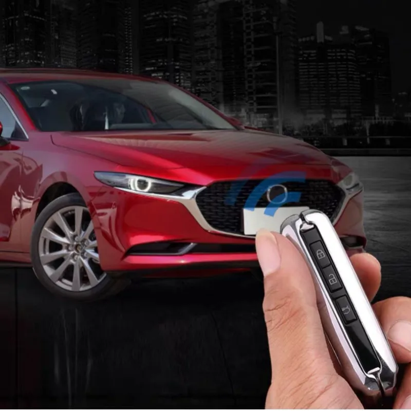 Llave del coche de la Cubierta Para Mazda 3 Año 2020 de Cuero de Caso de la Clave para mazda 3 axela funda llave para mazda 3 2019 accesorios 1