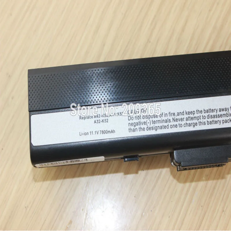 HSW 7800mah Batería del ordenador Portátil para ASUS A32-K52, A31-K52 k52 X52F X52J X52JB X52JC X52JE X52JG X52JK X52JR X52Jt X52JU X52JV k52j X52 1
