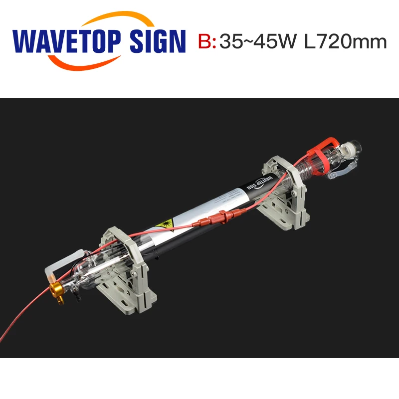 WaveTopSign 40 W del Laser del Co2 del Tubo Actualizado de Metal de la Longitud de la Cabeza 720mm Dia.50mm de CO2 de Grabado Láser, Máquina de Corte 1