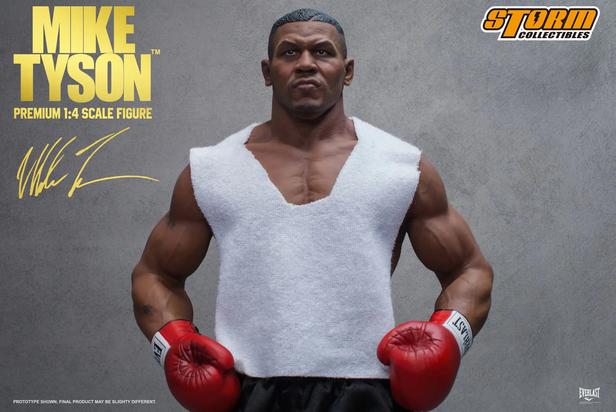 1/4 de Escala Cuadro Campeón Mike Tyson Mike Tyson Estatua de Oro de la Correa de ajuste Completo de la Figura de Acción de Colección para los Fans de Regalos 1