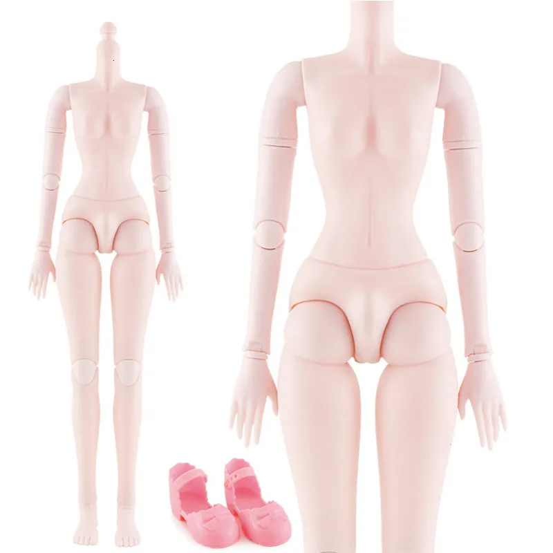 21 Móvil Articulado de 60cm de 1/3 de Muñecas BJD 4D Ojos Femenino desnudo Desnudo Cuerpo de la Muñeca Con los Zapatos de Moda de Muñecas Juguetes Para los Niños de las Niñas de Regalo 1