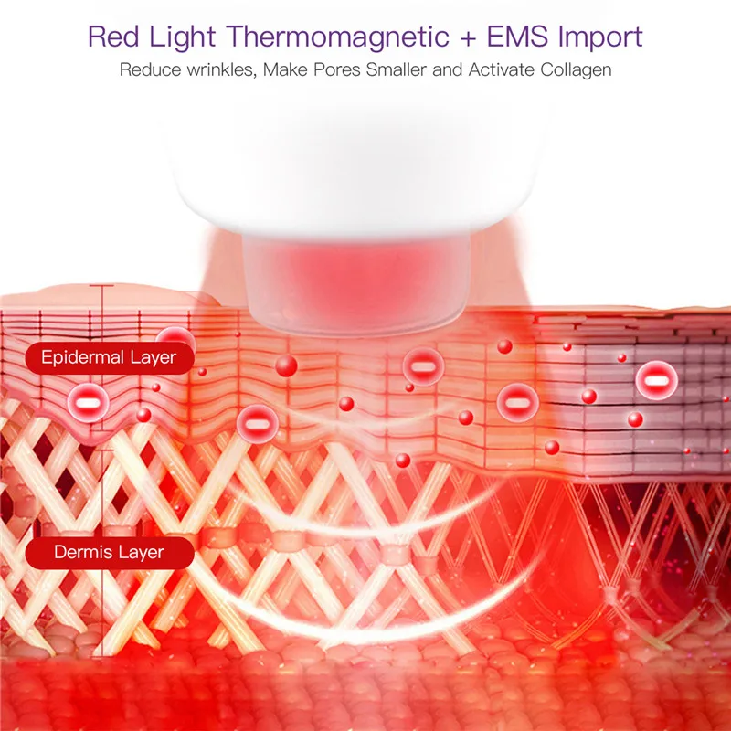 RF Radio Frecuencia EMS Mesoterapia Facial Calefacción de la Máquina LED Fotón Piel que Aprieta la Elevación de Rejuvenecimiento Anti de la Arruga de la Belleza 1