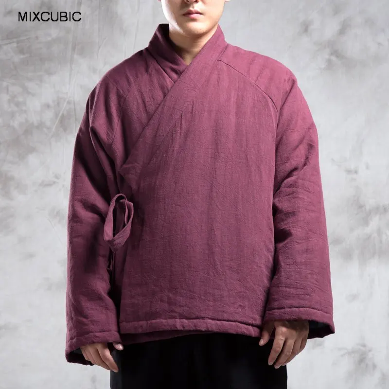 MIXCUBIC 2020 invierno estilo Chino caliente la ropa de capa Acolchada chaquetas para los hombres casual slim ropa de Tang traje de abrigo de los hombres,talla M-4XL 1