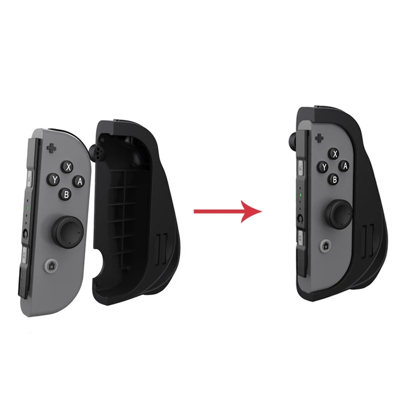 Actualizado Táctica Acoplable Desencadenar el Agarre de la Mano de Caso para Nintendo Interruptor de Alegría-Con Juego de la Cáscara de Almacenamiento Mejorada Gatillo 1