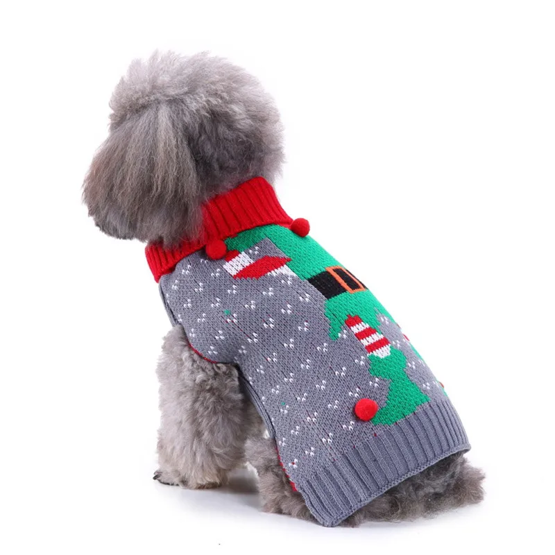 Nuevo Otoño/invierno de Lana de Perro Suéter Sencillo de Navidad de Tejer Suéter para las Pequeñas y Medianas Perros Ropa para Mascotas Perros Accesorios 1