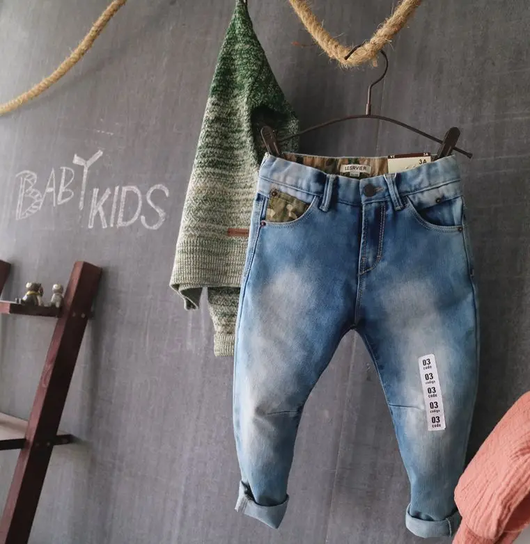 Nueva Llegada Del Bebé Niños Niñas Skinny Jeans De Moda De Los Niños De Mezclilla De Niños Primavera Otoño Pantalones Largos Casual Jeans 2