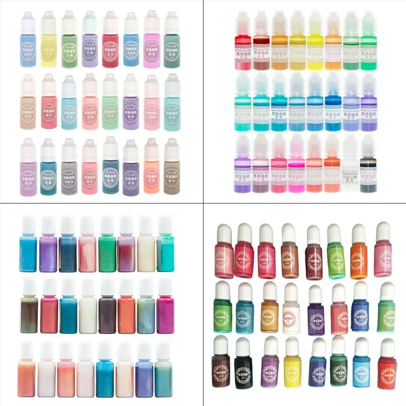 24 Pcs/set de Cristal Epoxi Pigmento de la Resina UV Tinte DIY de la Joyería Artesanía Colorante 2