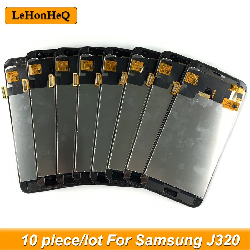 10 piezas/lote J320 LCD Para Samsung Galaxy J3 2016 Pantalla J320 J320F J320M J320Y LCD Digitalizador de Pantalla Táctil de Ensamblaje de la Pantalla 2