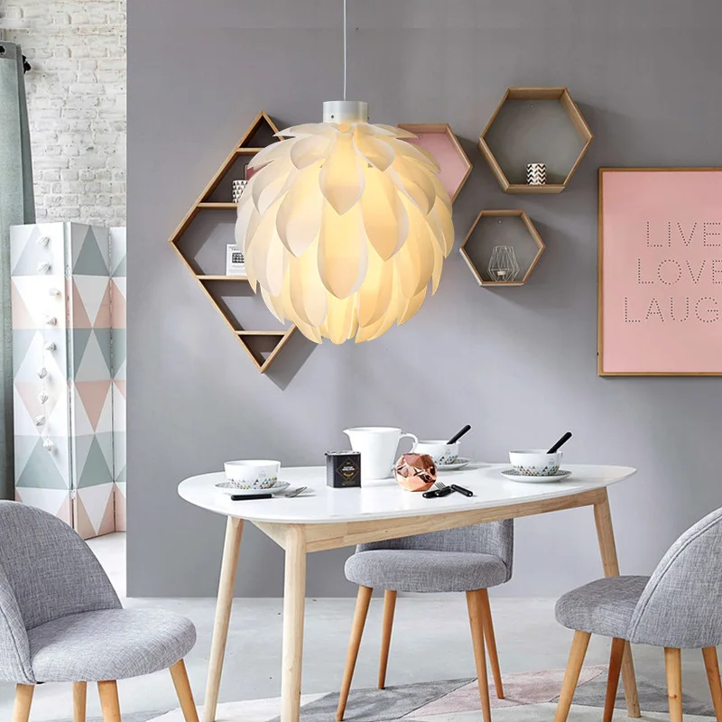 Nórdicos Dinamarca pétalo de la lámpara colgante de arte creativo simple moderna sala de estar comedor dormitorio minimalista piña luces colgantes 2