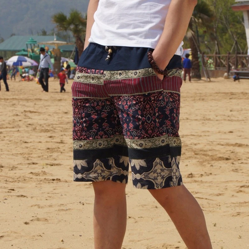 2020 Verano Nuevos Hombres de Moda Casual pantalones Cortos Recta Floja Hawaii Bermudas Florales Cortos Masculina Marcas Más Tamaño 4XL 5XL 2