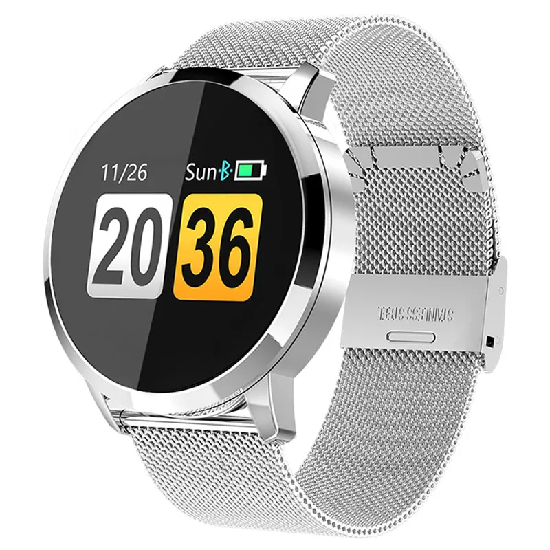 Gimnasio Smart Watch Hombres Mujer OLED Pantalla del Monitor de Frecuencia Cardiaca Presión Arterial Toque Podómetro de la Salud del Deporte del Reloj Para Android IOS 2