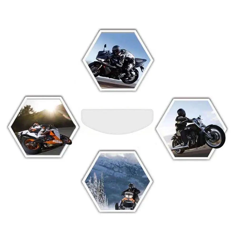 Nuevo Anti-Niebla Casco Universal de la Lente de la Película Para la Motocicleta de la Visera del Escudo de la Niebla Resistente a la Moto Racing Accesorios qiang 2