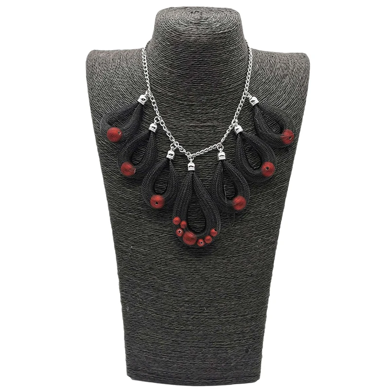 UKEBAY Nuevo de Lujo Diseñador de Joyería hecha a Mano de Malla Collar de Mujer Colgante de Perlas Collares de las Niñas Bohemia Cadena de Accesorios de la Ropa 2