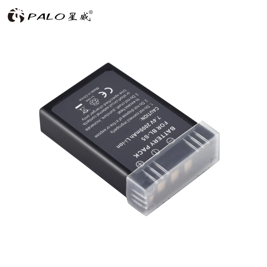 Palo 1Pc batería de 2000mAh PS-BLS5 BLS-5 BLS5 BLS-50 BLS50 Batería para Olympus E-PL2,E-PL5,E-PL6,E-PL7,E-PM2, OM-D E-M10 E-M10 II Stylus1 2