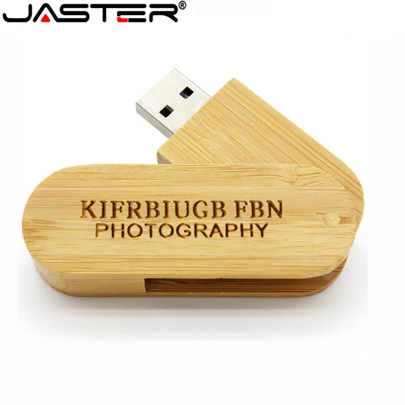 JASTER LOGOTIPO de personalizar de madera portátil de Madera USB Flash Drive pen drive de 4GB 16G 32 GB 64 GB Memory stick U dick regalos de boda 2