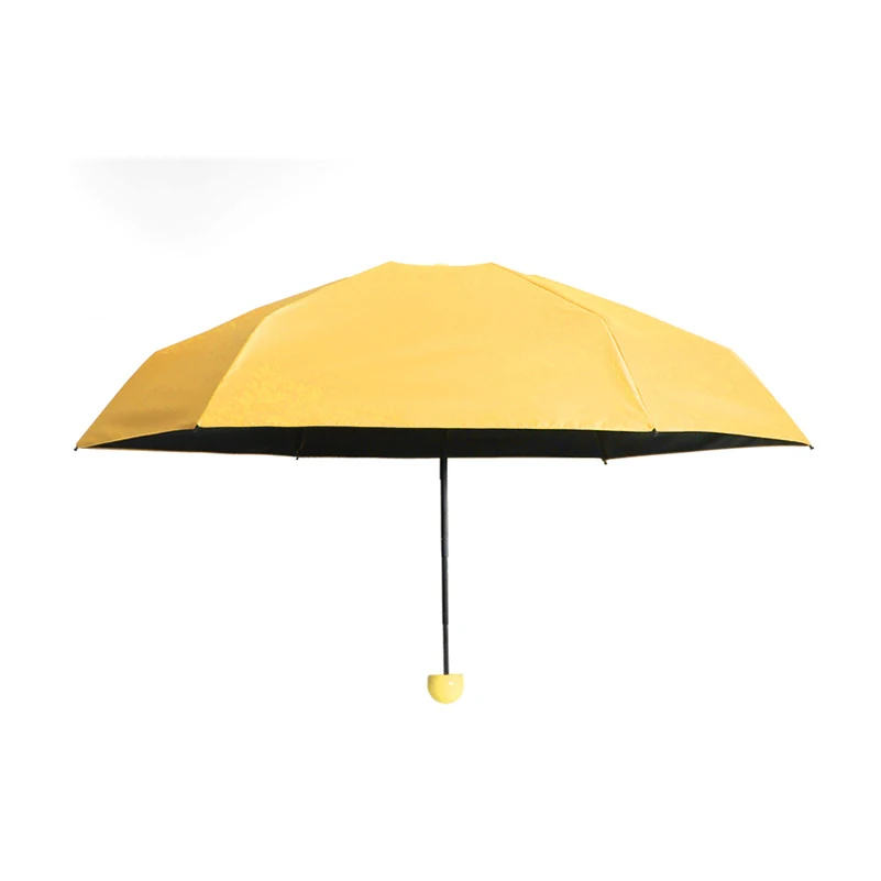 De la moda las Mujeres los hombres portátil mini pocket Sombrilla Anti-UV a prueba de viento pequeño Plegable impermeable viajar ligero de Paraguas 2