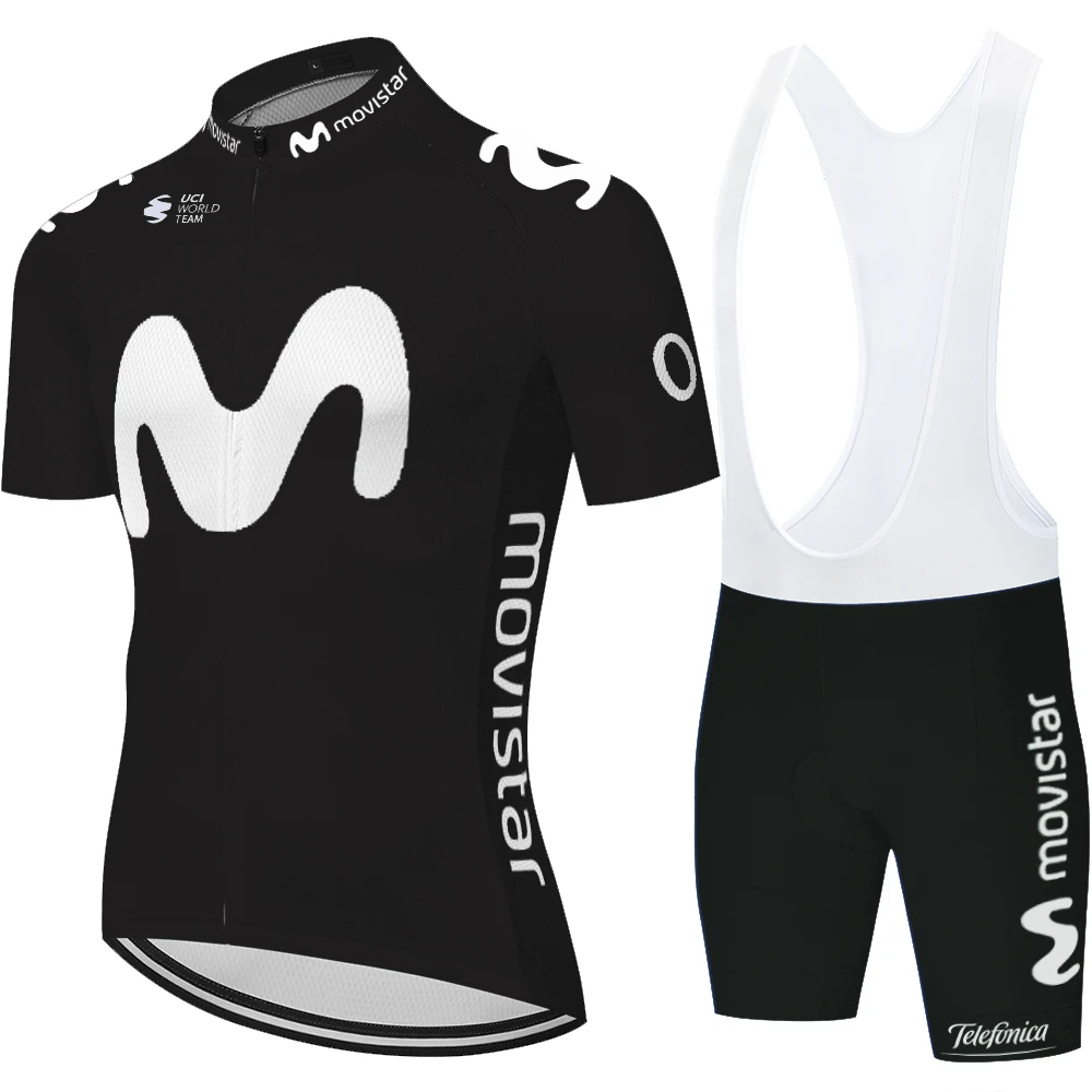 2020 nuevo Equipo Movistar jersey de ciclismo hombres maillot de ciclismo de Verano de la Bici Jersey Conjunto de bicicleta Bicicleta Desgaste de la ropa de hombre 2020 2