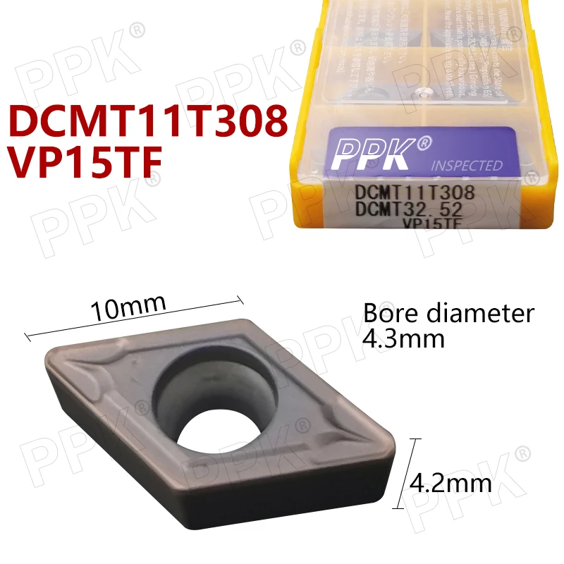 DCMT11T308 DCMT32.52 VP15TF plaquitas de metal duro Interno de la herramienta de Torneado DCMT 11T308 cara fresas Herramientas de Torno fresa CNC herramienta 2