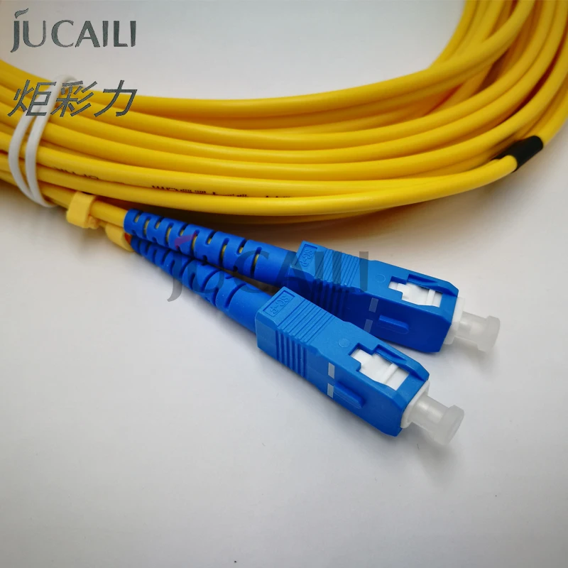Jucaili 1PC de la impresora SC/SC doble núcleo de Cable de Fibra óptica para el galaxy infinito challenger phaeton impresora cable de datos 2