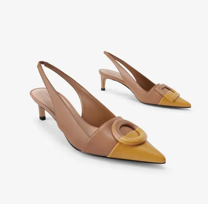 XGRAVITY 2021 Nueva Dama de la Moda de Mezcla de Color de Alta Sandalias de Tacón Elegante Casual Sexy de las Mujeres Zapatos de Fino Tacón de Verano Bombas B316 2