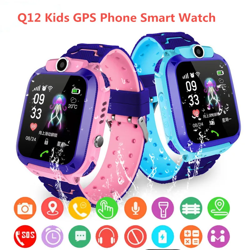Boby Temperatura de monitorear a los Niños de Reloj Inteligente para niños SOS Antil-perdido Impermeable Smartwatch Reloj del Perseguidor de la Ubicación de relojes 2