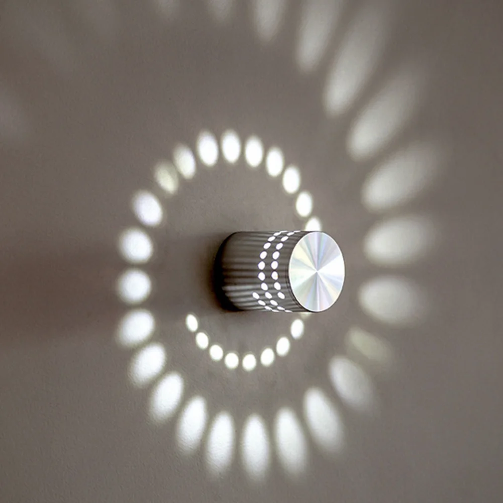 3W Minimalista Moderno LED de Pared de Luz en Espiral Lámpara de KTV Decoración de Ahorro de Energía 2