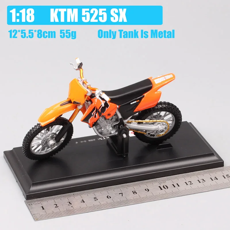 Los niños 1/18 Escala Maisto 525 SX suciedad Modelo de la Motocicleta de Supercross Moto Cross Diecasts & Vehículos de Juguete, las Miniaturas de los Muchachos de los Niños Regalos 2