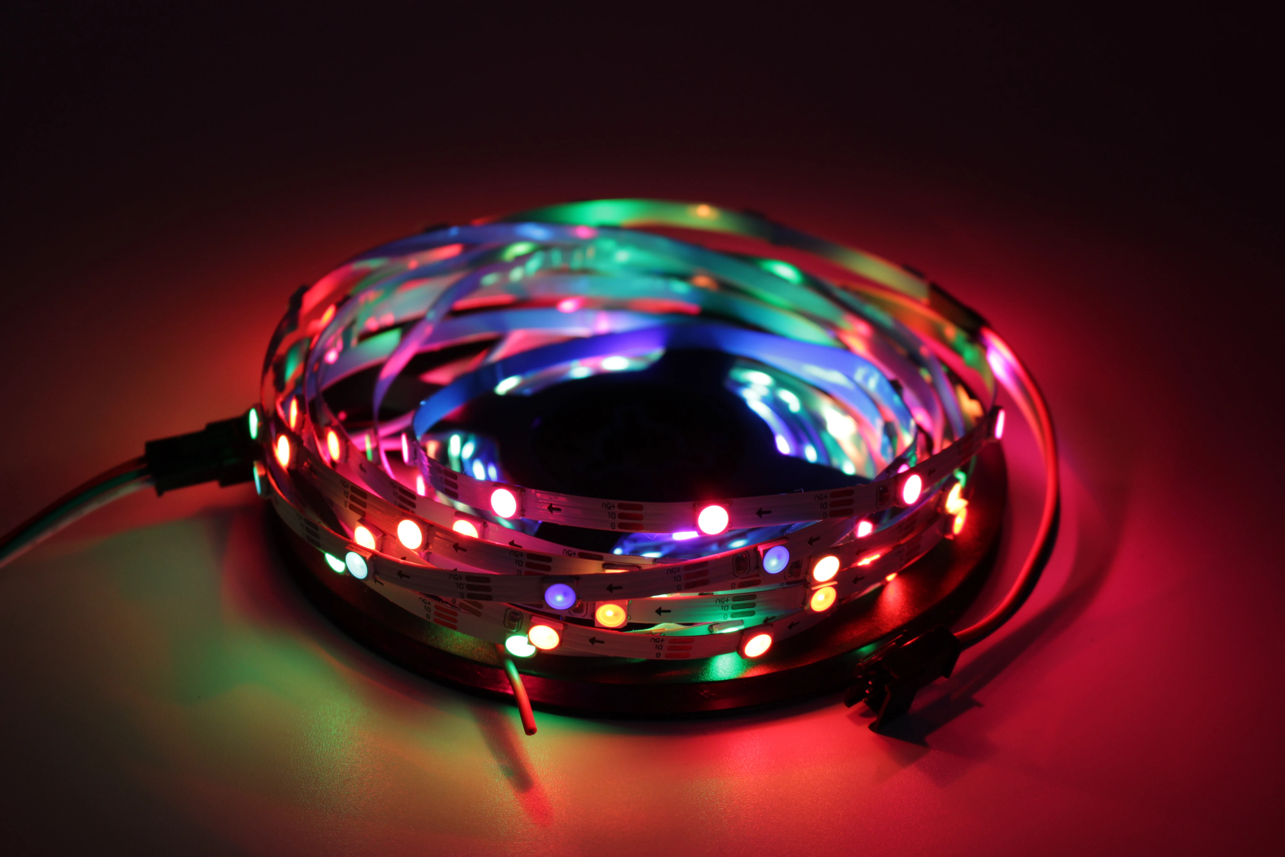 LED luz de Tira WS2812B ws2812 5mm 30leds/m ancho estrecho Programable Individuales Direccionable 30Pixels/m RGB Sueño Color de la lámpara 2