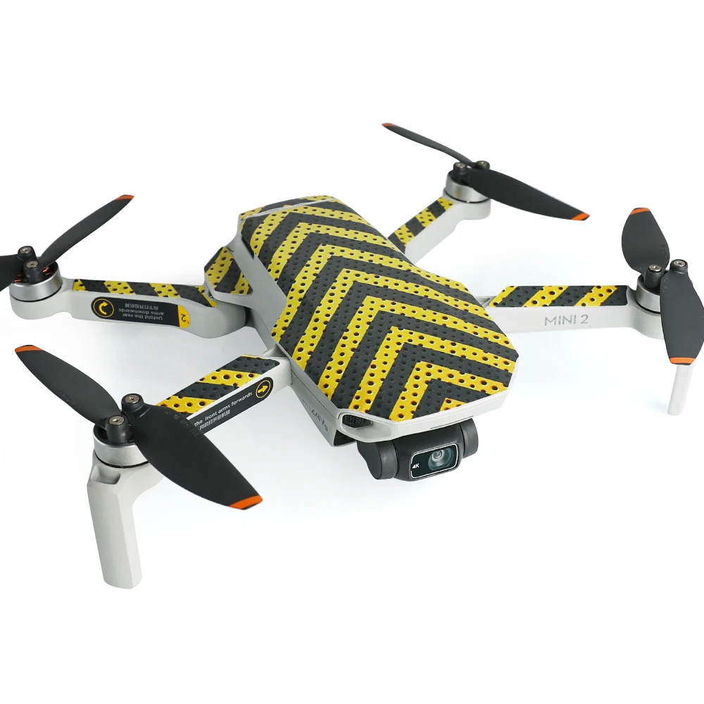 Impermeable de PVC Pegatinas de drones de la Piel del Cuerpo de Protección del Brazo de Control Remoto para Mavic Mini 2 Adhesivo Protector de Accesorios 2